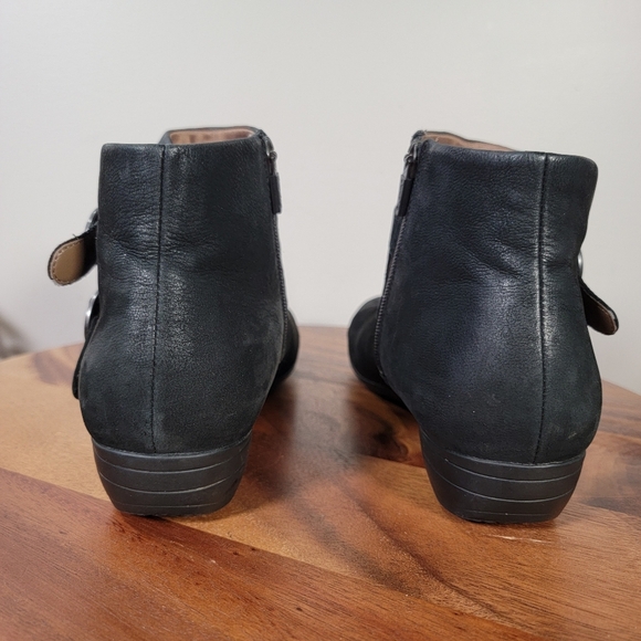 Dansko Black LeatherAnkle Boots with Buckle Detail Size 41 - Picture 5 of 16